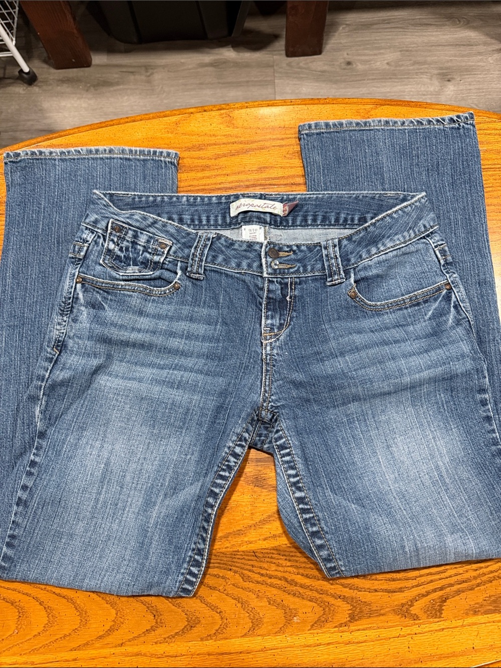Aeropostale Women's Medium Blue Bootcut Jeans